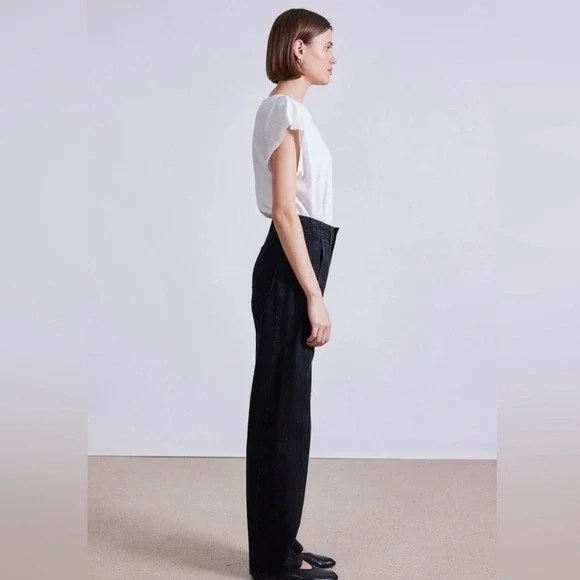 NEW Apiece Apart Women's Meridan
Jeans Relaxed Ballon in Luna Black Sz 28 S - Picture 5 of 9